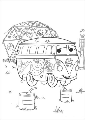 Shy Hippybus Coloring Page